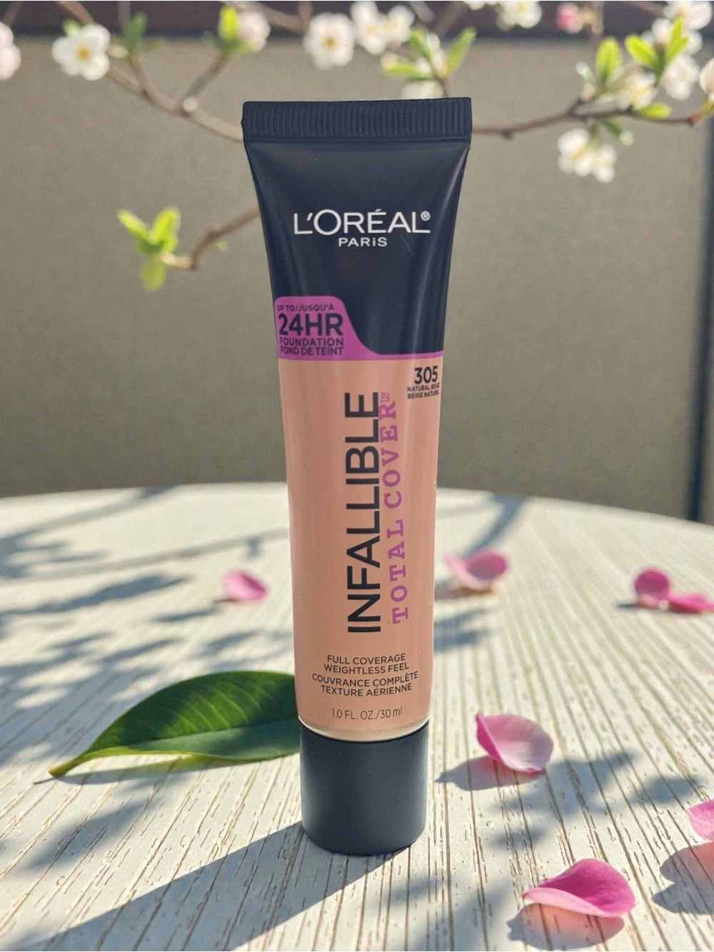Loreal Paris Infallible Total Cover Foundation #305 NATURAL BEIGE - NEW Sealed